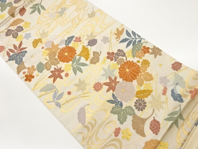 JAPANESE FUKURO OBI / KARA-ORI / WOVEN FUKIYOSE PATTERN